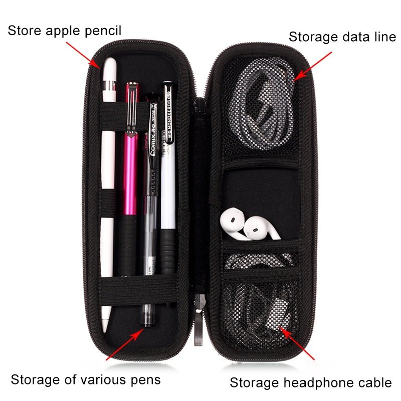 Förvaringsväska för Apple Pen och andra tillbehör Svart