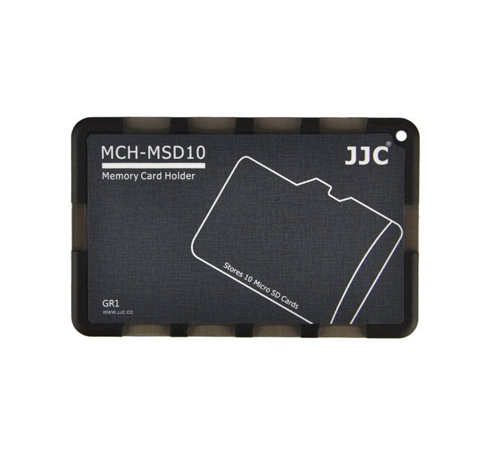  JJC Minneskorthållare svart för 10xMSD kreditkortformat