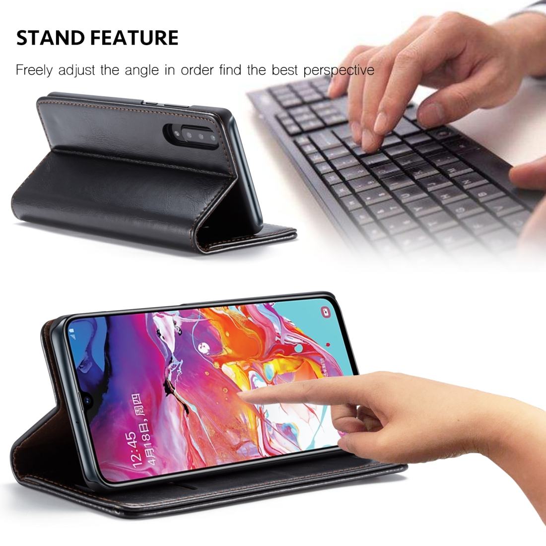 Flipfodral med kortplats för Galaxy A70 - CaseMe
