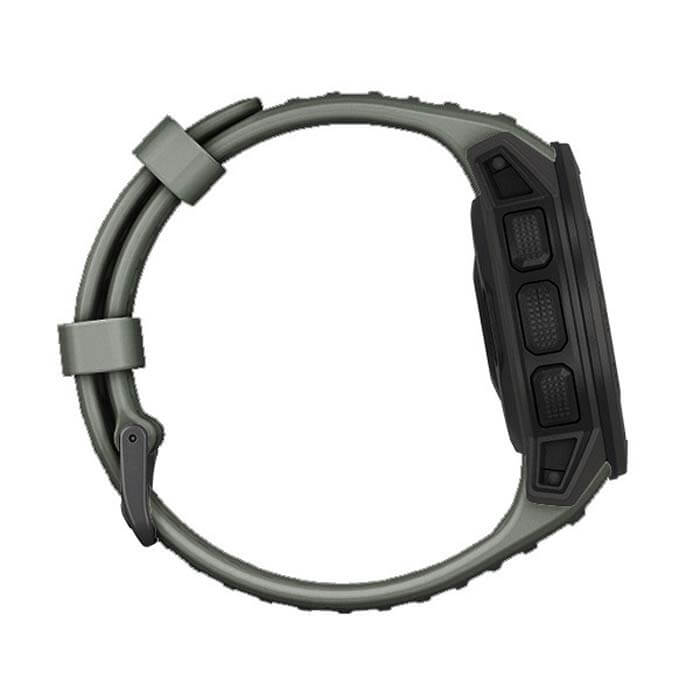 Silikonarmband Armegrön för Garmin Instinct 22mm