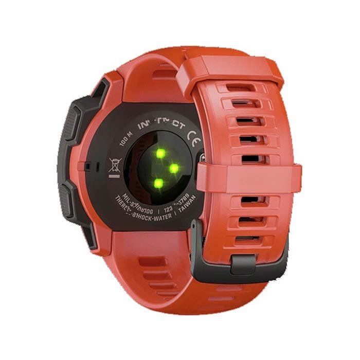  Silikonarmband Orange fr Garmin Instinct 22mm