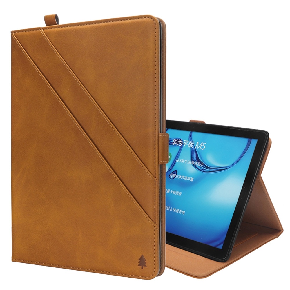 Fodral för Huawei MediaPad M5 10.8 - Extrafack & Pennhållare Ljusbrun