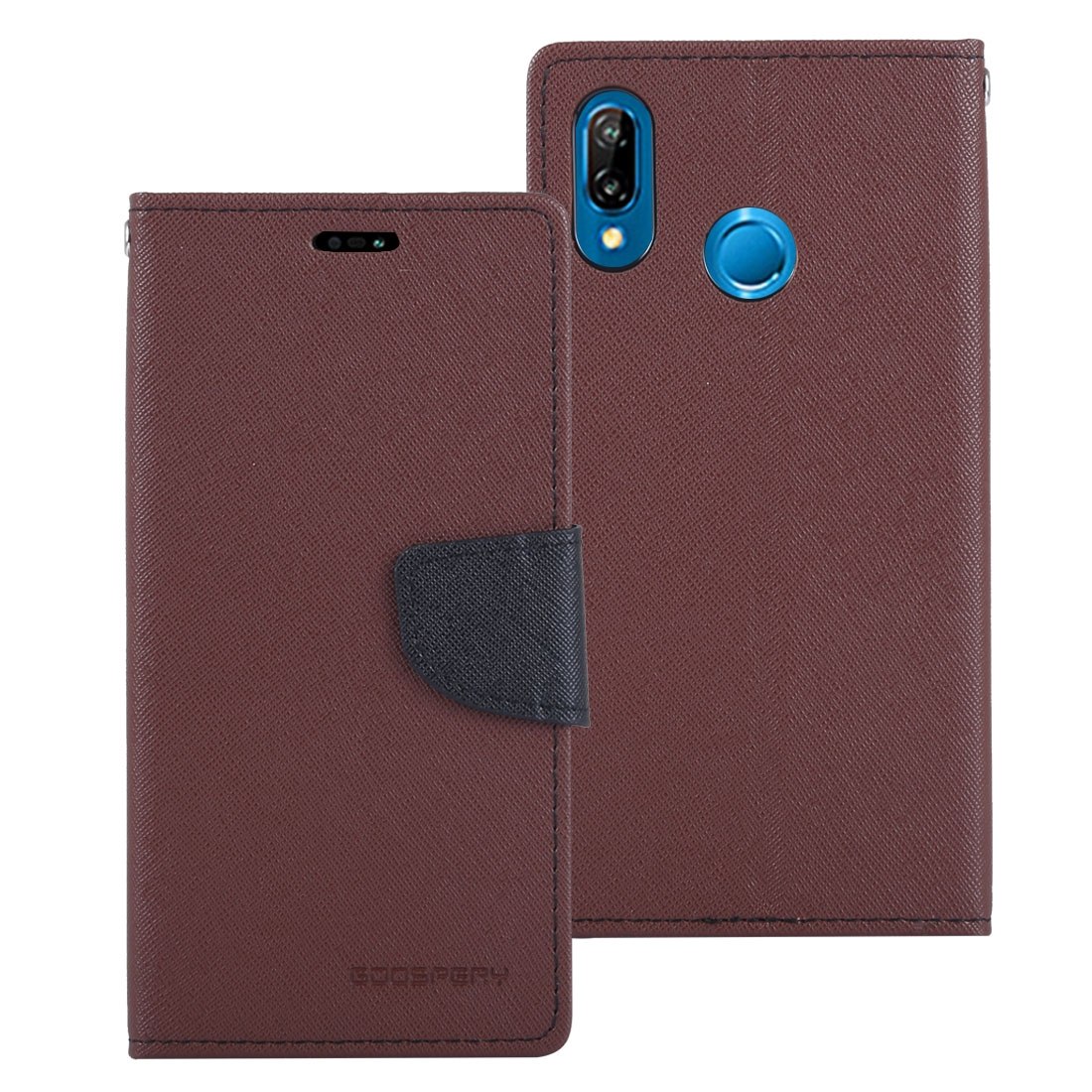 GOOSPERY För Huawei P20 Lite - Flipfodral med kortplatser av PU-läder