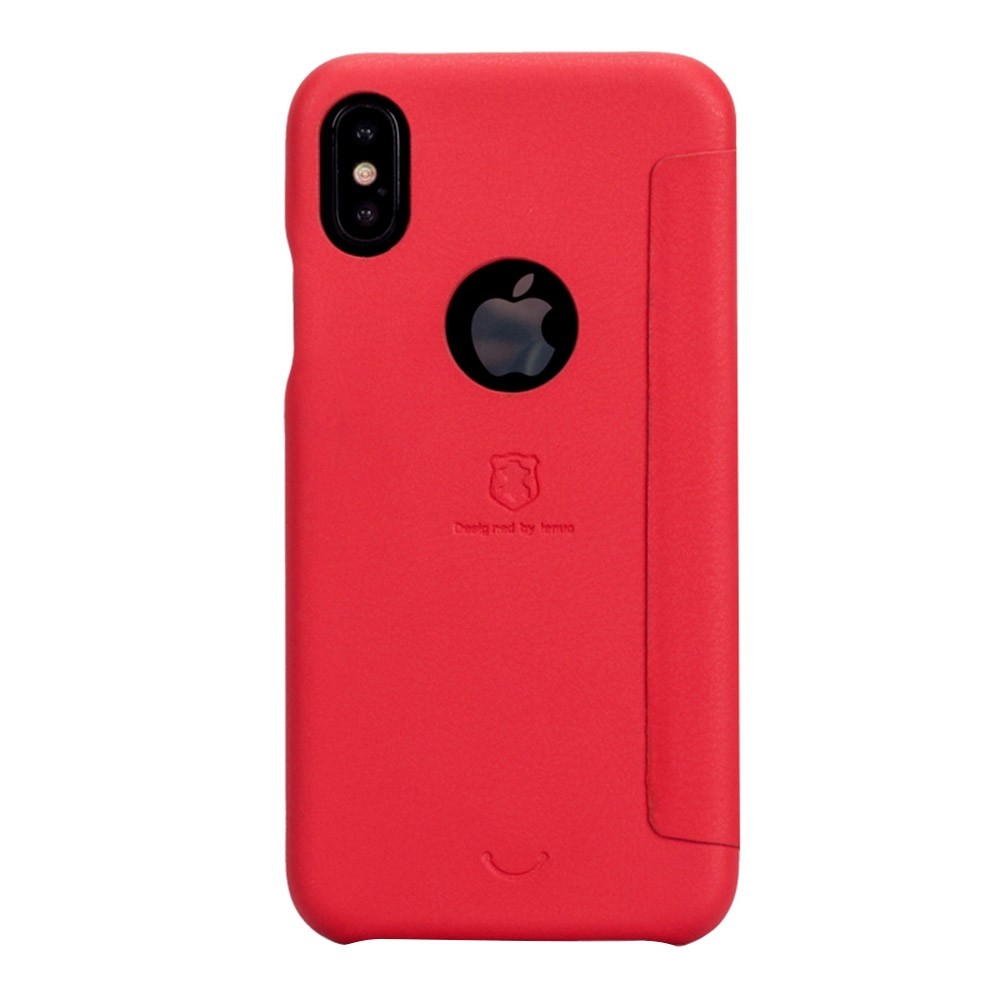 Lenuo Flipfodral för iPhone X - Röd