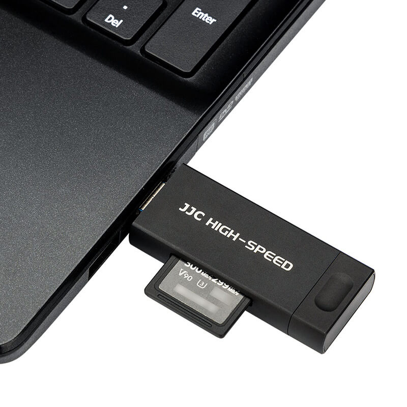  JJC Minneskortlsare 3i1 USB 3.1 fr SD/SDHC/SDXC minneskort