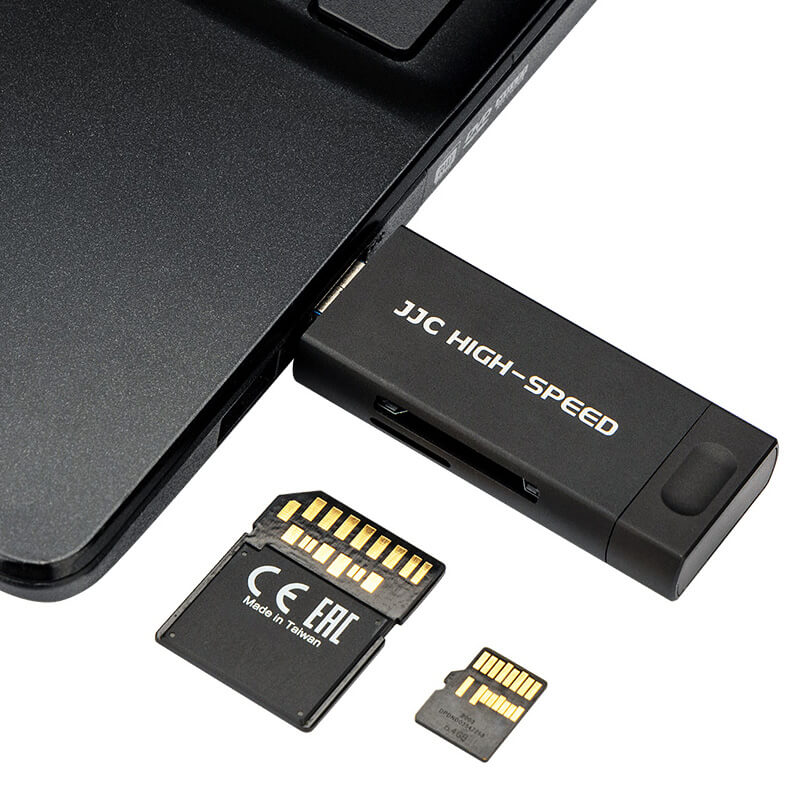  JJC Minneskortlsare 3i1 USB 3.1 fr SD/SDHC/SDXC minneskort