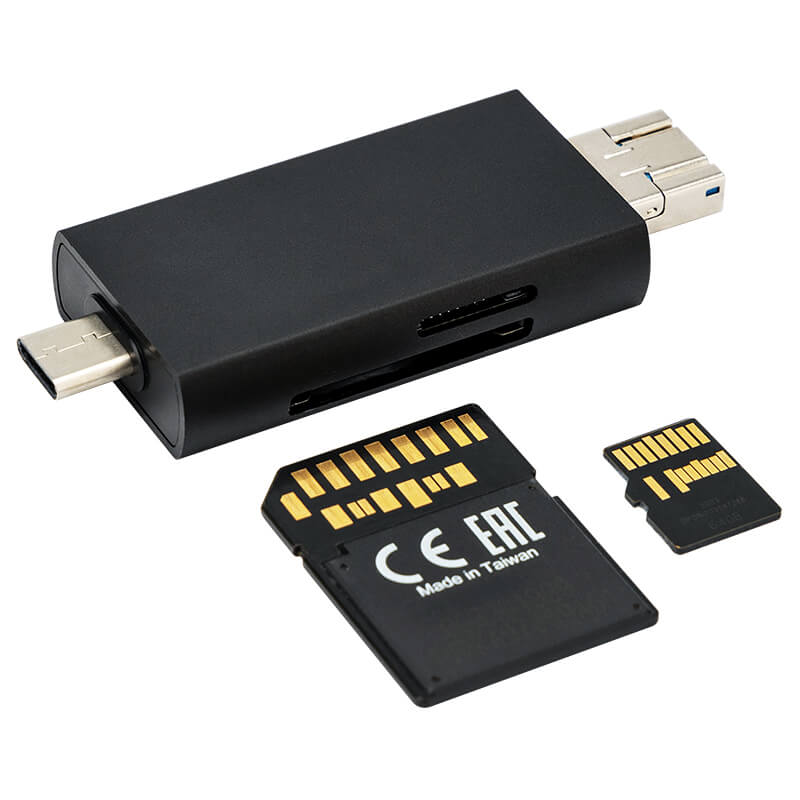  JJC Minneskortlsare 3i1 USB 3.1 fr SD/SDHC/SDXC minneskort