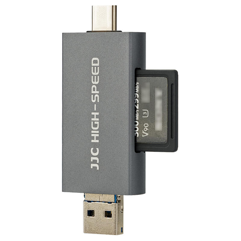 JJC Minneskortläsare 3i1 USB 3.1 för SD/SDHC/SDXC minneskort