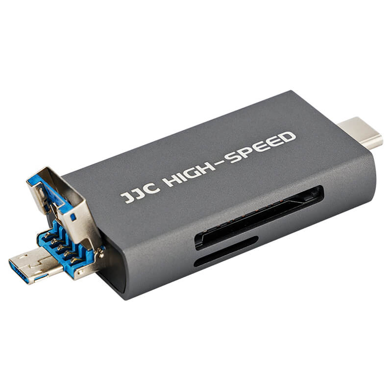 JJC Minneskortläsare 3i1 USB 3.1 för SD/SDHC/SDXC minneskort