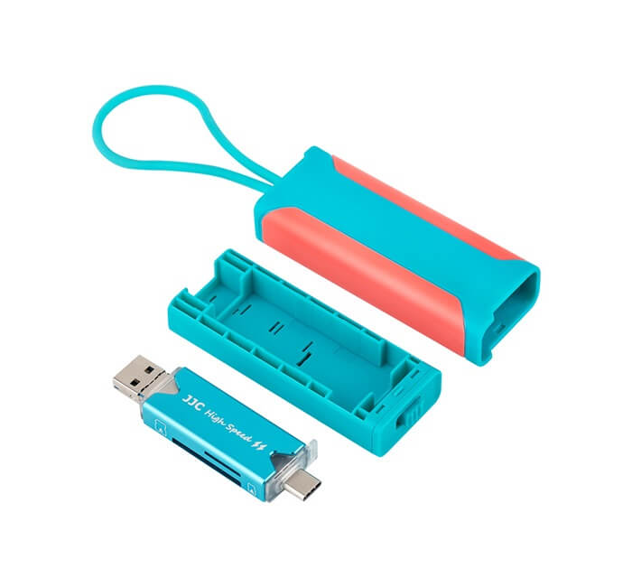 JJC Kortläsare USB 3.0 & minneskortsfodral