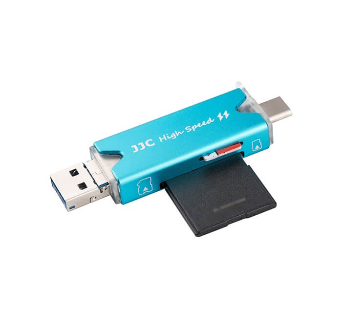 JJC Kortläsare USB 3.0 & minneskortsfodral