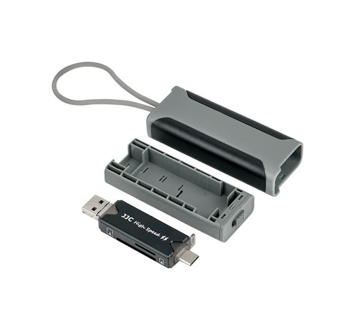  JJC Kortläsare USB 3.0 & minneskortsfodral