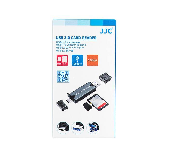  JJC Minneskortlsare 3i1 USB 3.0 fr SD/TF minneskort