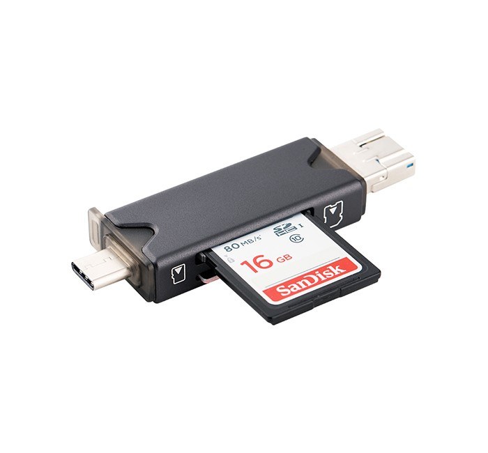  JJC Minneskortlsare 3i1 USB 3.0 fr SD/TF minneskort