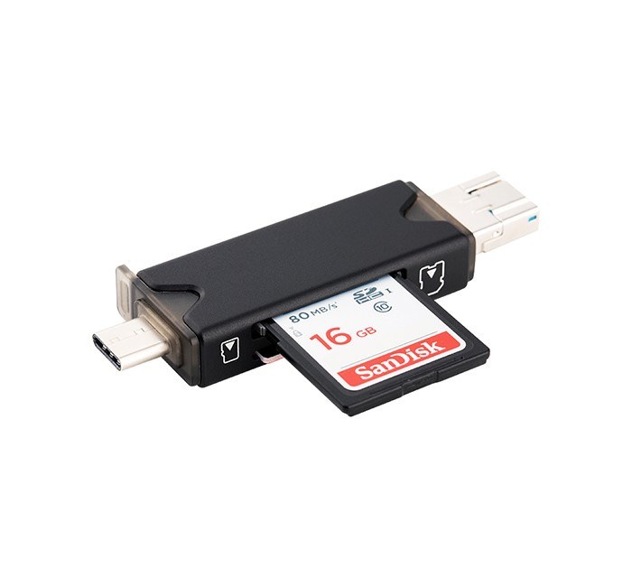  JJC Minneskortlsare 3i1 USB 3.0 fr SD/TF minneskort