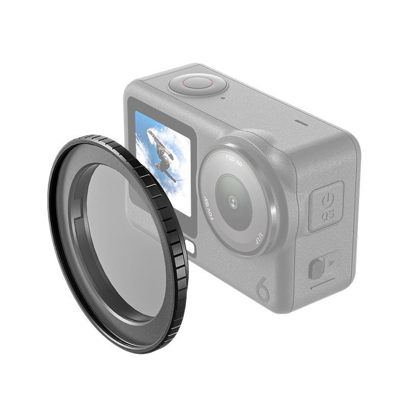  Puluz Filterhållare i aluminium för DJI Osmo Action 6 – 49 mm från Kamda – snabb leverans och trygg e-handel