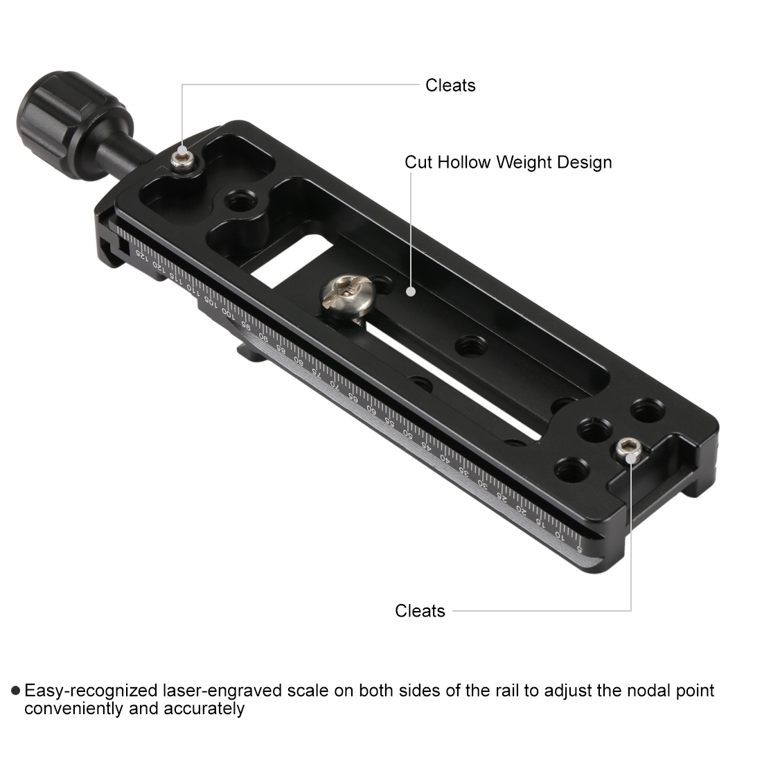 PULUZ 140mm Nodpunktsskena