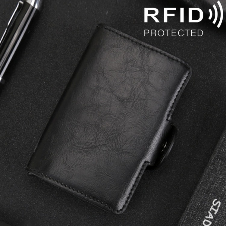 Antimagnetisk plånbok/korthållare med RFID-skydd