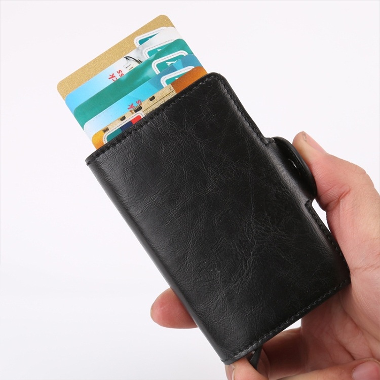 Antimagnetisk plånbok/korthållare med RFID-skydd
