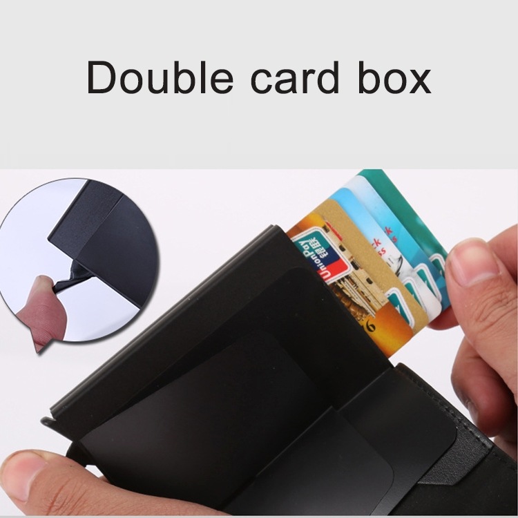 Antimagnetisk plånbok/korthållare med RFID-skydd
