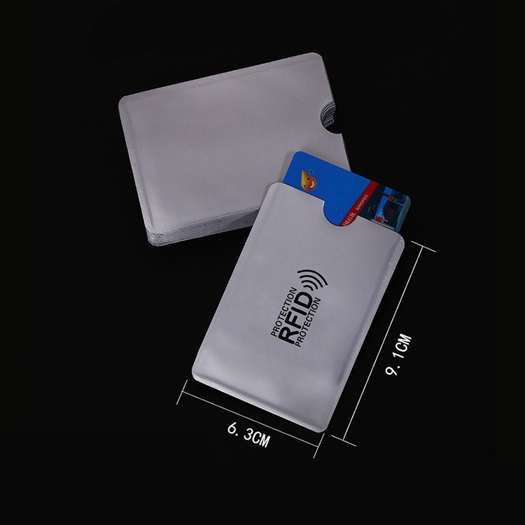  RFID Skydd med Korthållare för bank- och kreditkort i aluminium
