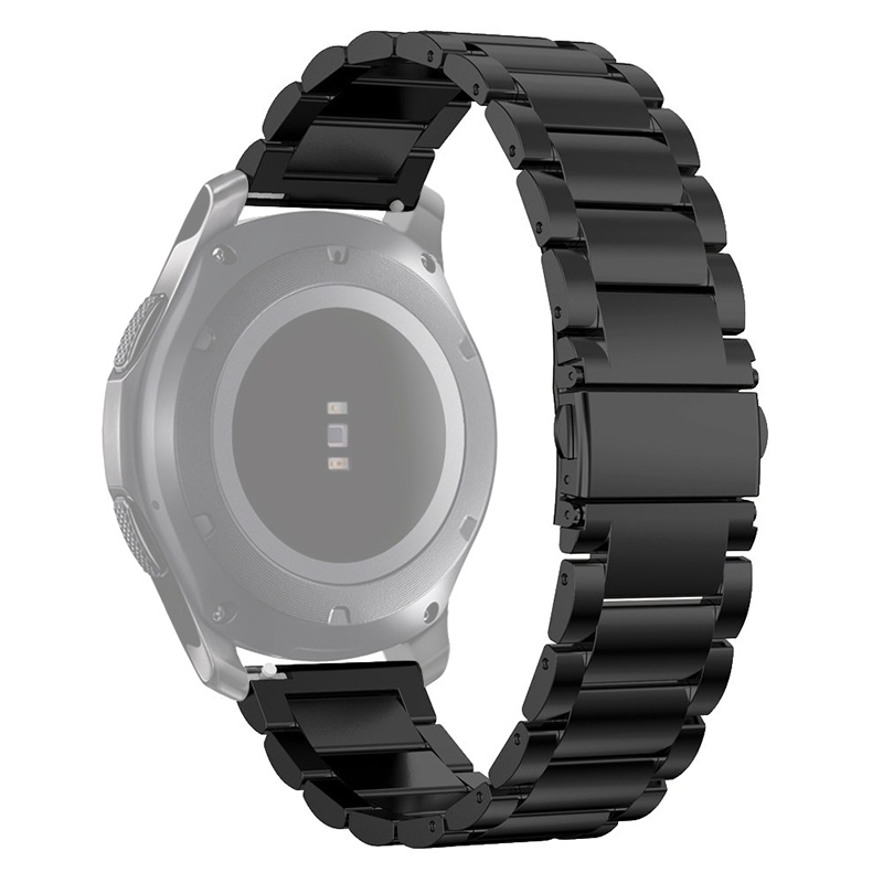 Armband 22mm för Samsung Gear S3 Svart kedja