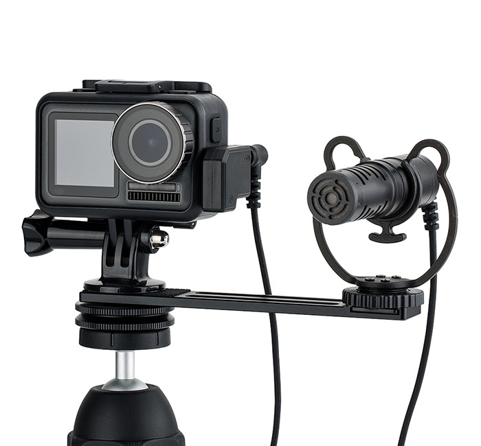  JJC Mikrofonadapter 3.5mm till actionkameror med USB Typ C 2-Sortering