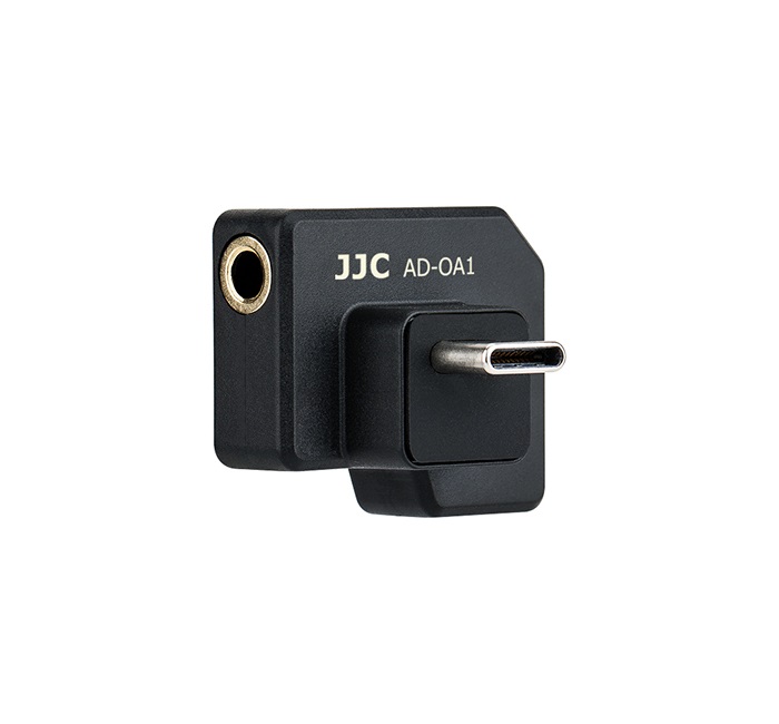  JJC Mikrofonadapter 3.5mm till actionkameror med USB Typ C 2-Sortering