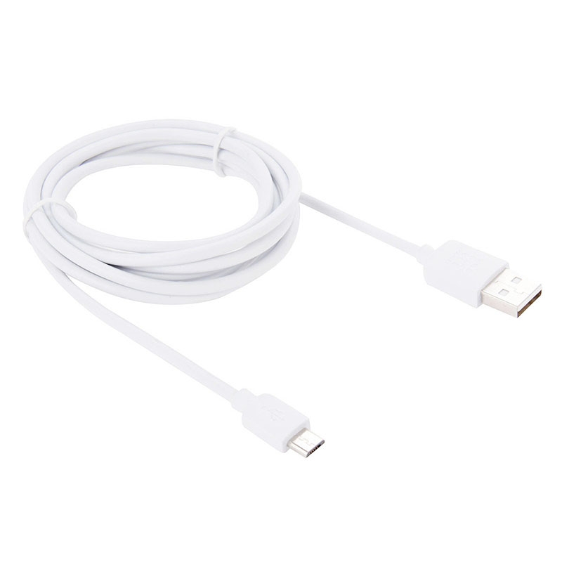 Haweel USB-kabel vit till Micro USB