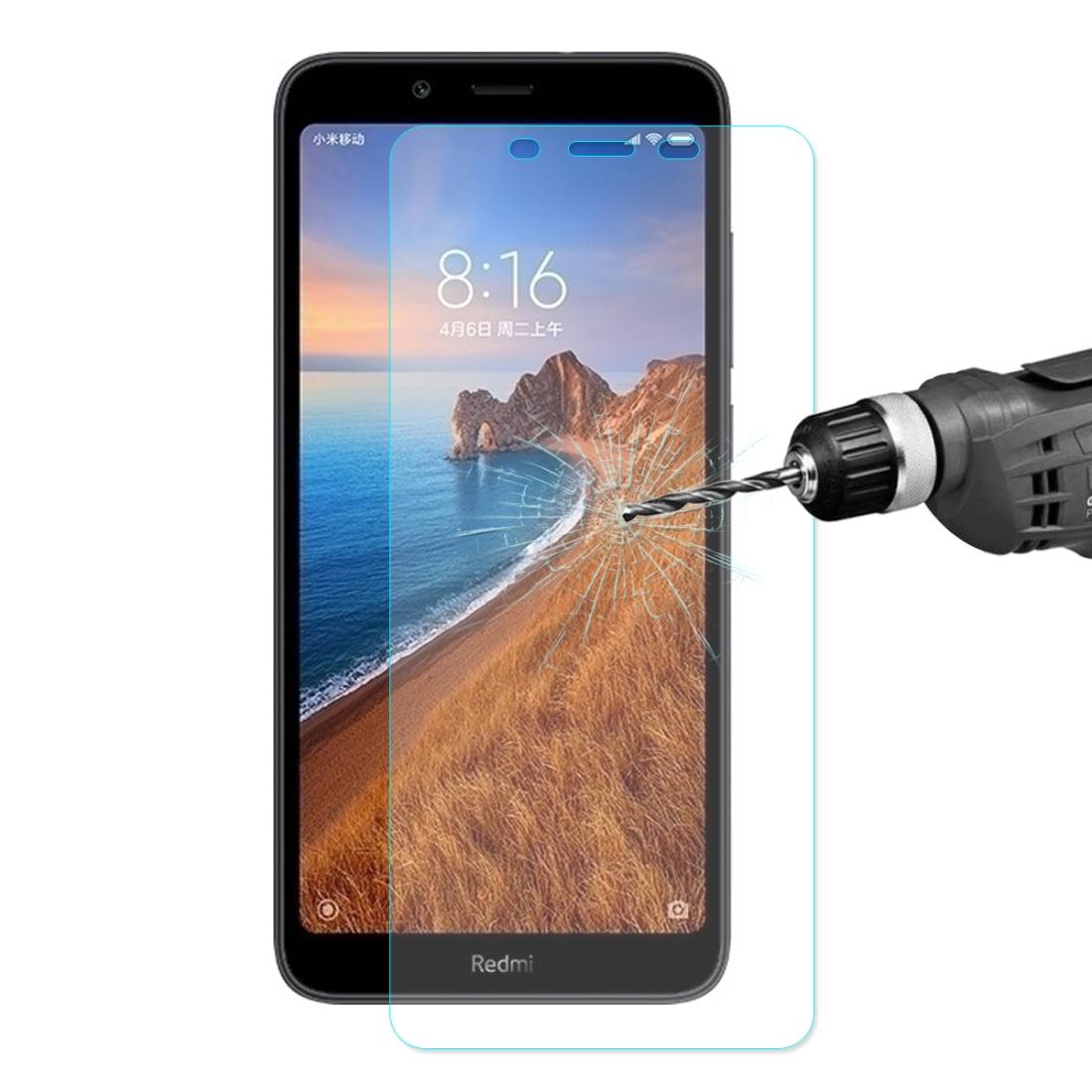 Enkay Displayskydd 2.5D för Xiaomi Redmi 7A - Av härdat glas 9H