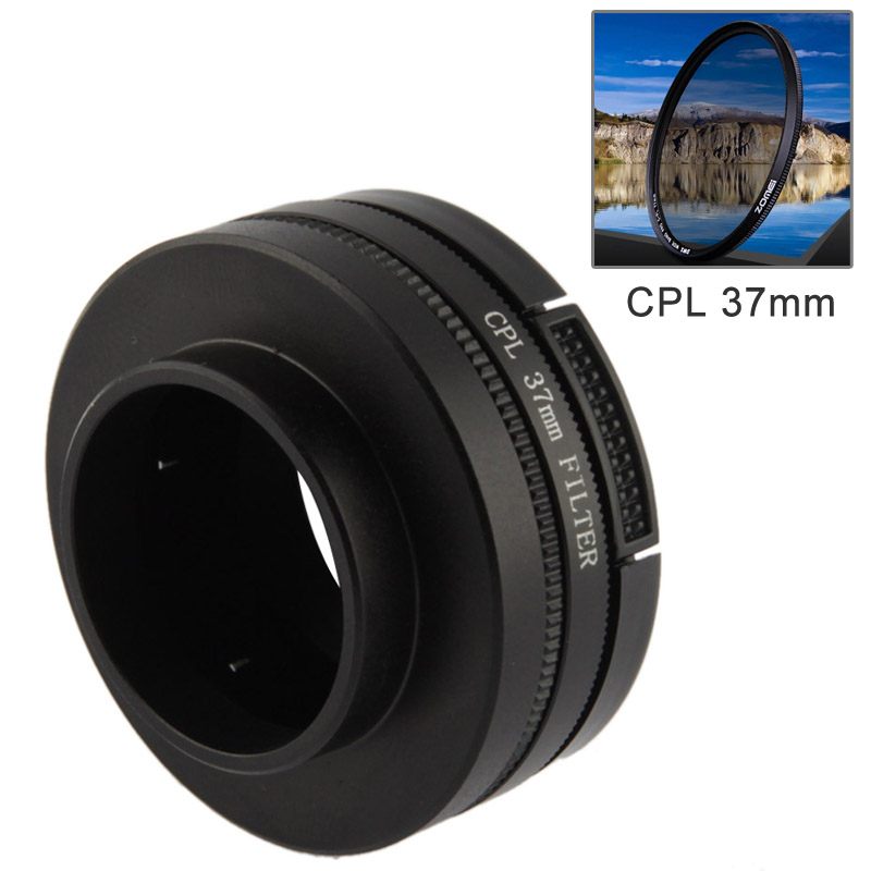  37mm CPL-filter & adapter till fr GoPro 3, 3+, 4 (37mm)