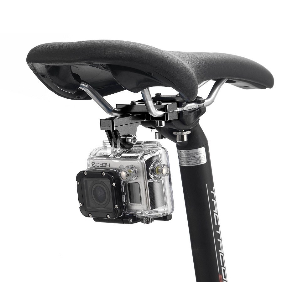  Puluz Fäste för cykelsäte till GoPro Hero 9 Black / 8 / Max / 7, DJI OSMO