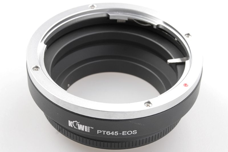Kiwifotos Objektivadapter till Pentax 645 för Canon EOS kamerahus