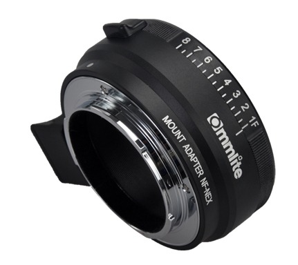 Commlite Objektivadapter till Nikon F Objektiv för Sony E Kamerahus