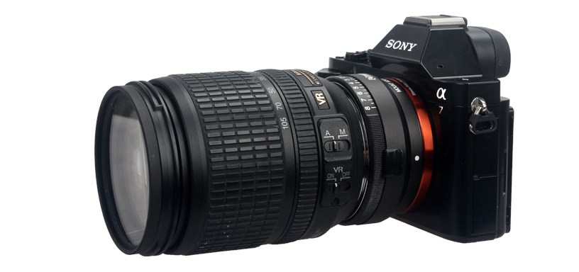  Commlite Objektivadapter till Nikon F Objektiv fr Sony E Kamerahus
