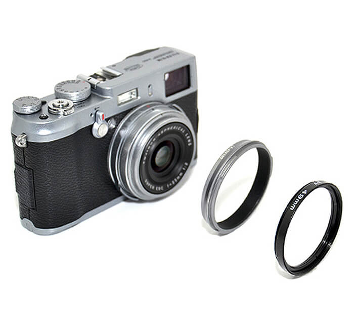 Kiwifotos Filteradapter 49mm för Fujifilm Finpix X100
