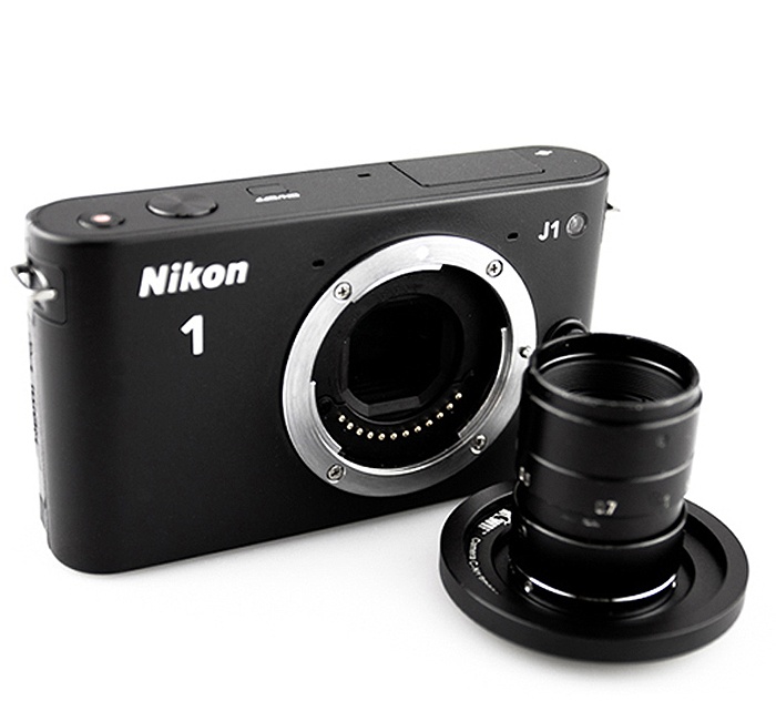 Kiwifotos Objektivadapter till C-Fste fr Nikon 1 kamerahus