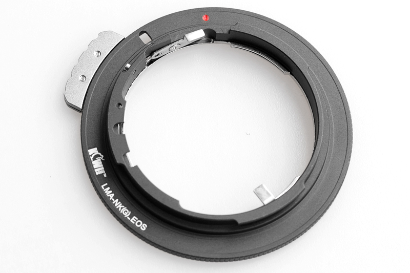 Kiwifotos Objektivadapter till Nikon G för Canon EOS kamerahus