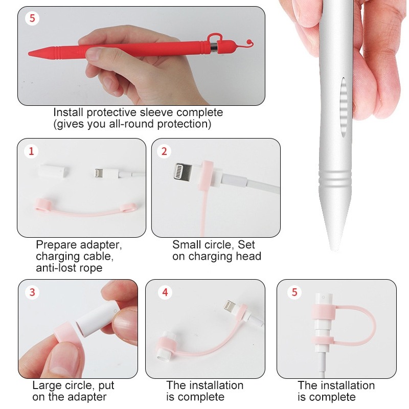 Silikonhölje muffelskydd till Apple Pencil