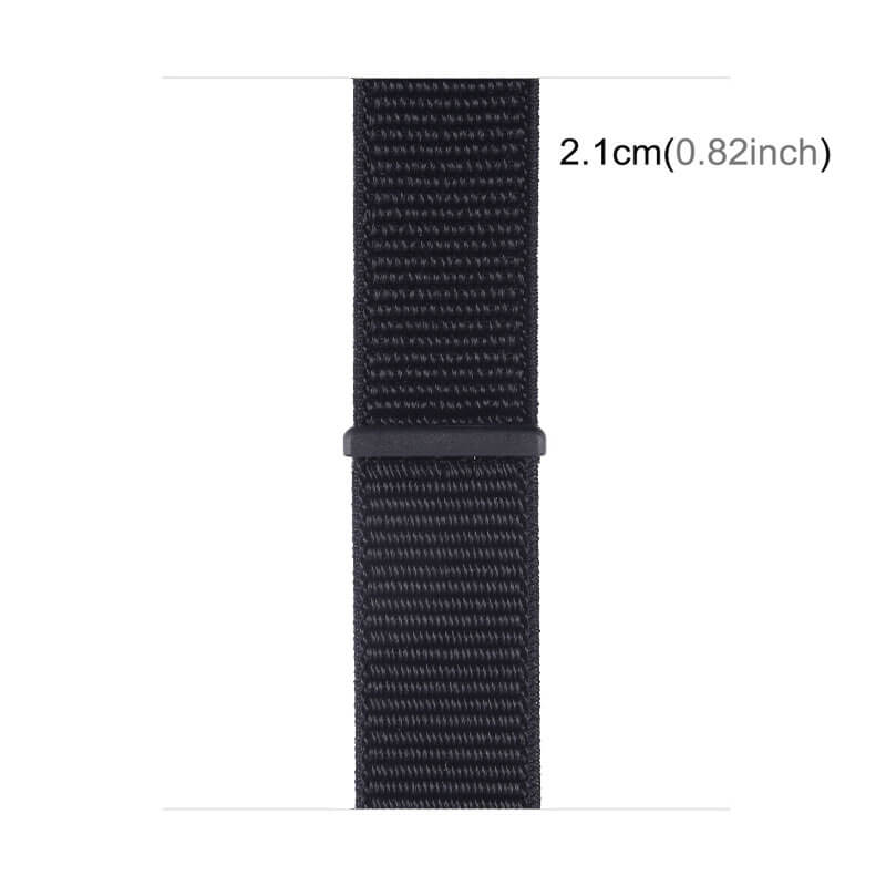  Nylonarmband Svart för Apple Watch 38/40/41mm med kardborreband från Kamda – snabb leverans och trygg e-handel