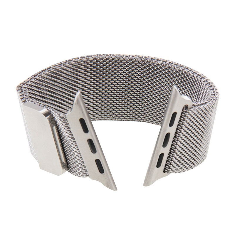 Metallarmband Milanese Loop Silver för Apple Watch 42/44/45mm