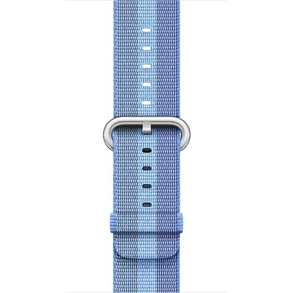 Armband för Apple Watch 42mm randig vävd Blå nylon