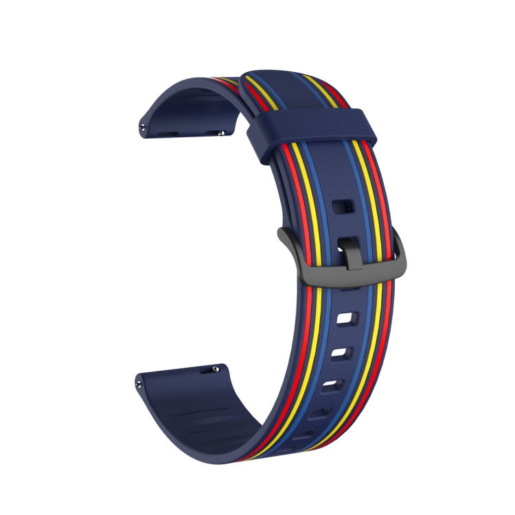 Silikonarmband Mörkblå för Smartwatch 20mm Universal modell