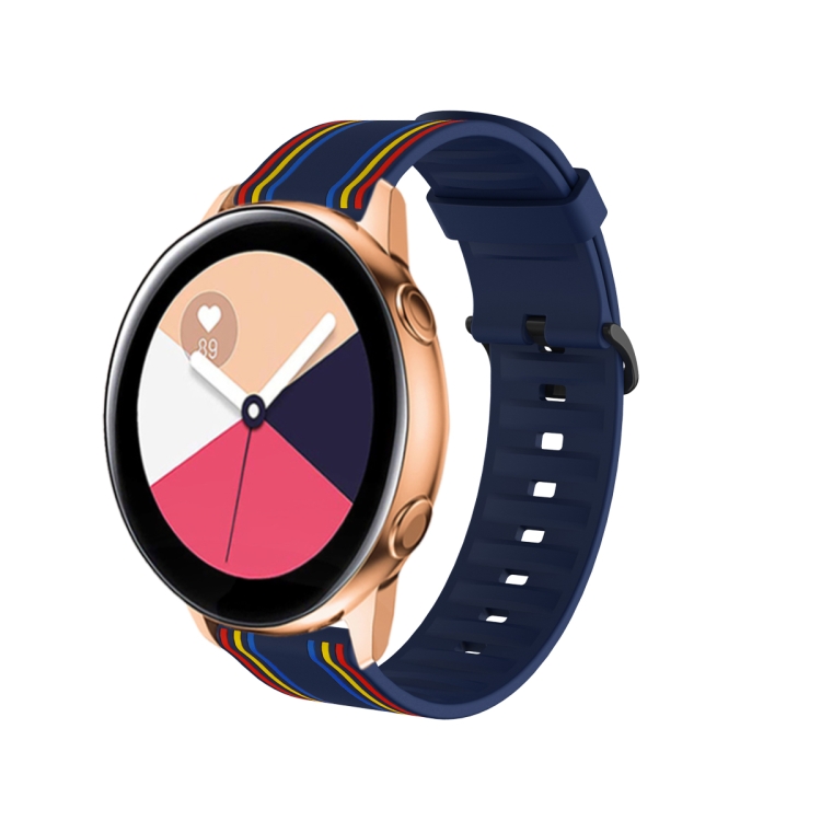 Silikonarmband Mörkblå för Smartwatch 20mm Universal modell