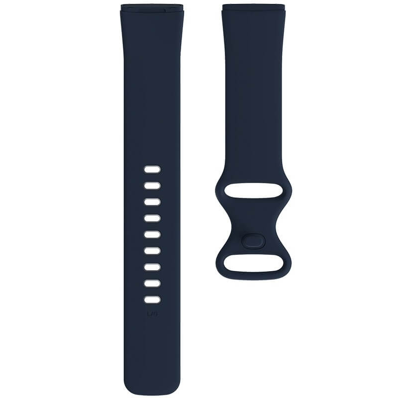  Silikonarmband Navyblå för Fitbit Versa 3/ Sense 115-160mm