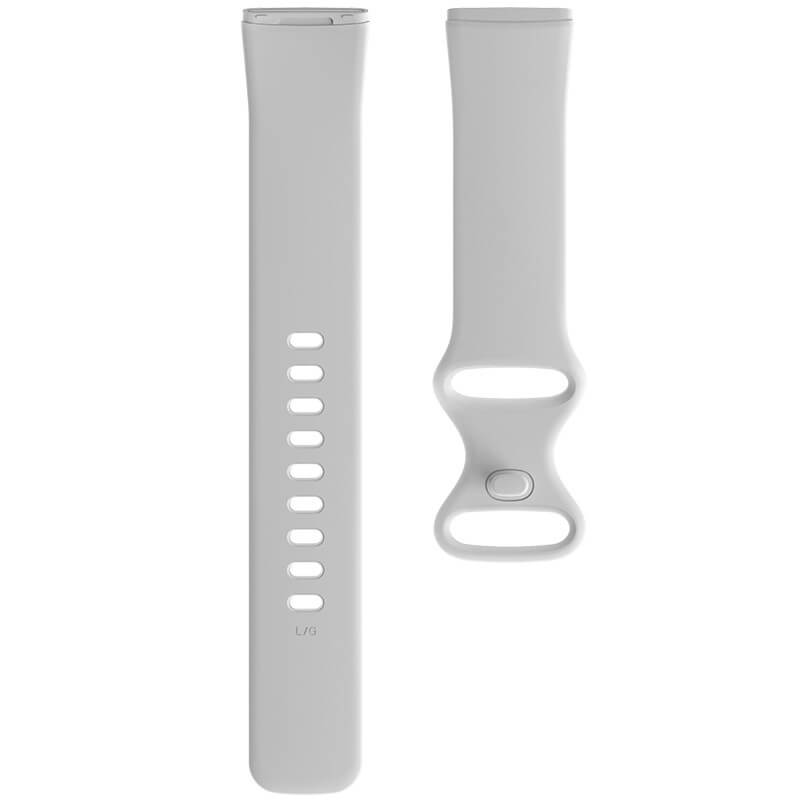  Silikonarmband Vit för Fitbit Versa 3/ Sense 148-195mm