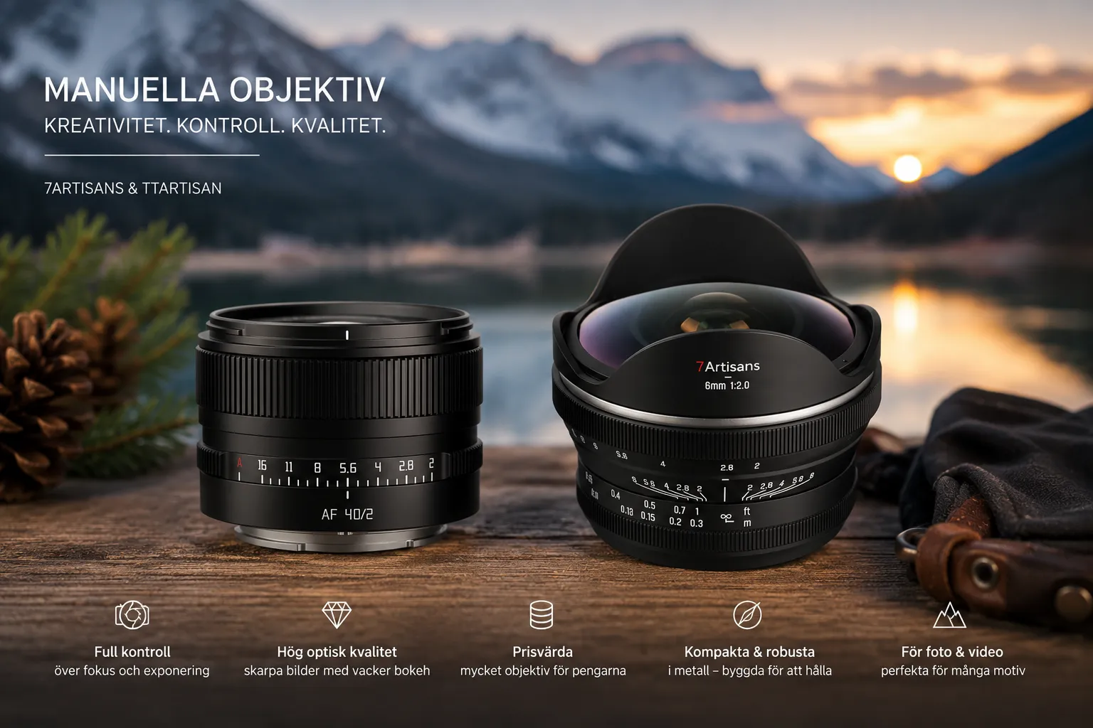 7Artisans och TTArtisan objektiv