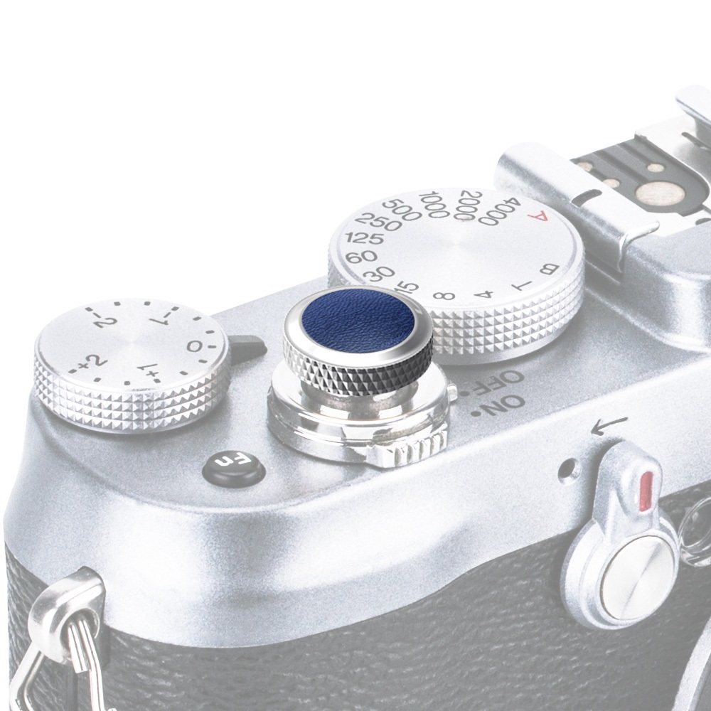 JJC Deluxe avtrycksknapp - Silver & Blå