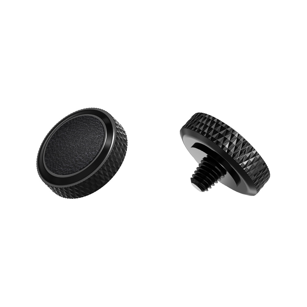 JJC Deluxe avtrycksknapp - Svart & Svart
