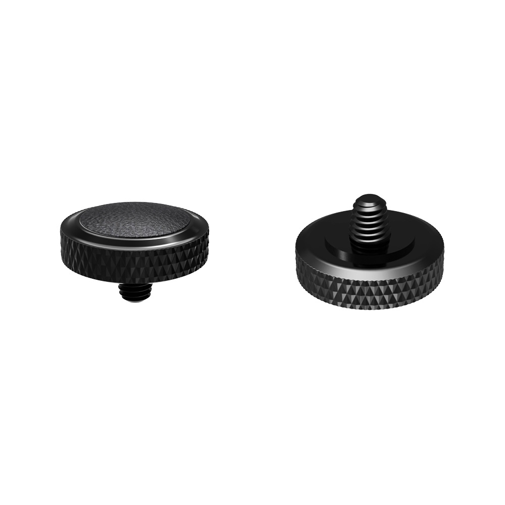 JJC Deluxe avtrycksknapp - Svart & Svart